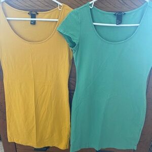 H&M basic fitted short dress scoop neck women size small